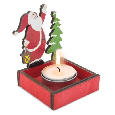 Porta velas con forma de Papá Noel personalizado